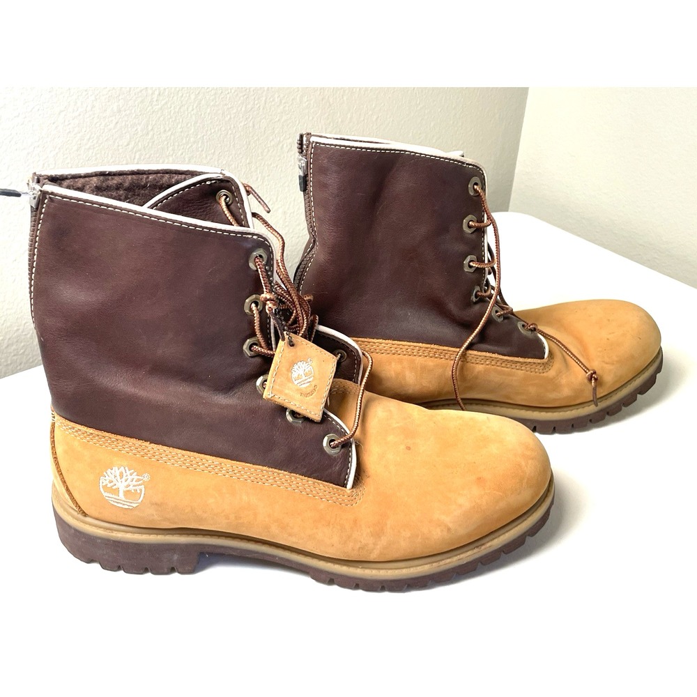 Timberland Work Boots Men's Size 10 M Brown Wheat Nubuck Leather Outdoor